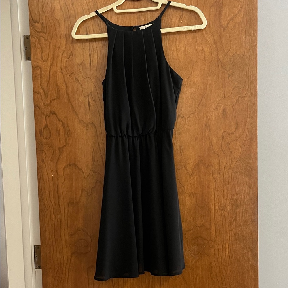 Miami Black Halter Mini Dress